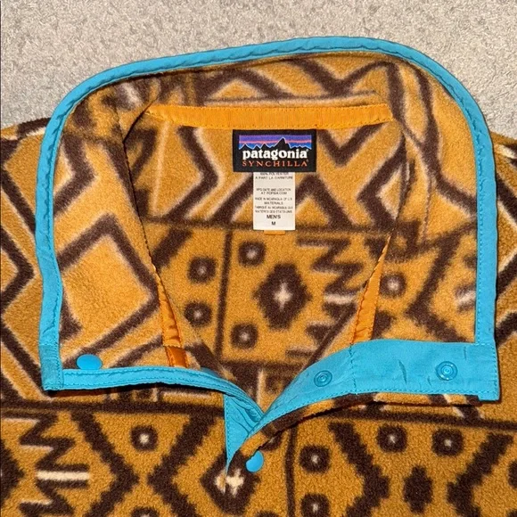 Vintage Patagonia Aztec Pattern Synchilla Fleece - Picture 4 of 6